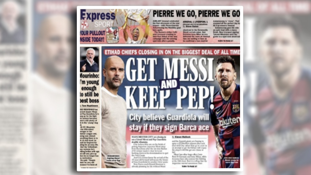 La prensa inglesa especula con el contrato de Messi