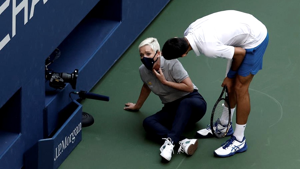 Djokovik descalificado del Us Open