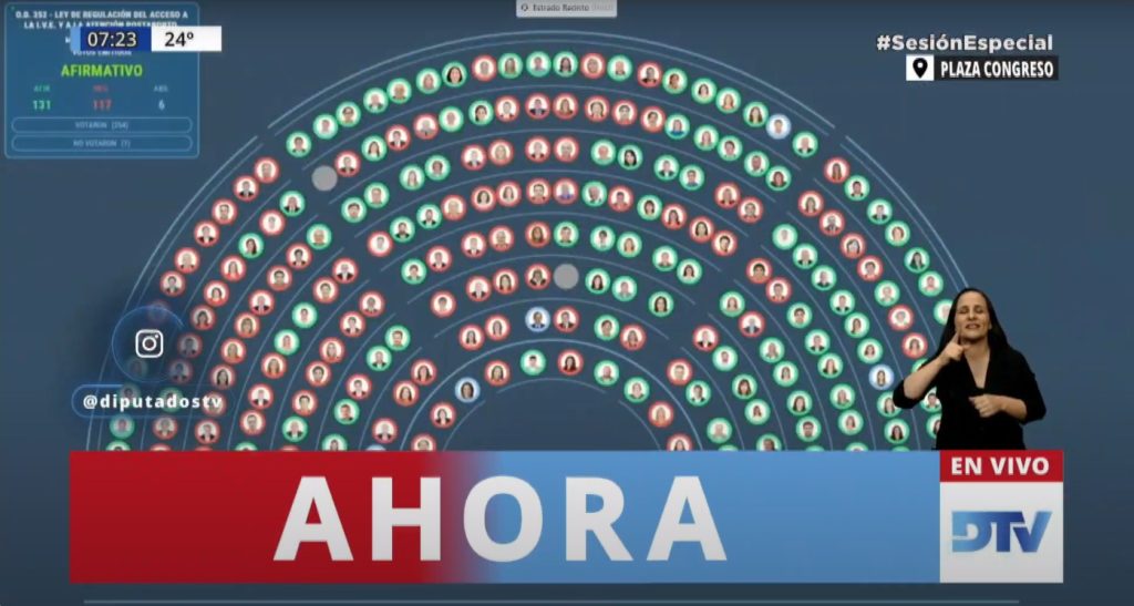 Diputados aprobó en general el proyecto sobre aborto legal