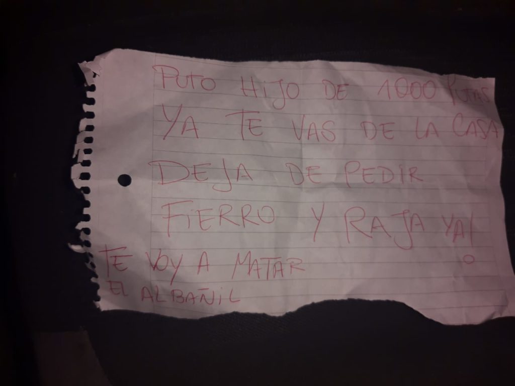 Otra balacera y amenaza, en Suipacha y Monteflores