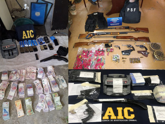Gran cantidad de armas fueron secuestradas por la AIC