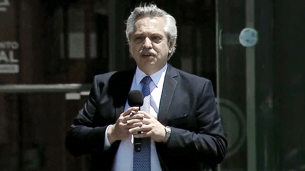 Hisoparon a Alberto Fernadez
