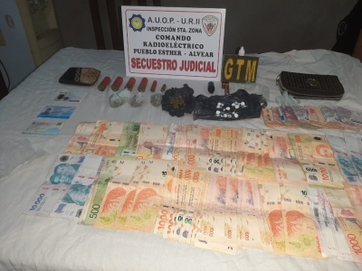 Cuatro aprehendidos con secuestro de drogas y armas en Pueblo Esther