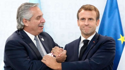 Macron dijo &quot;Fernández es un actor importante en el tormentoso escenario internacional&quot;