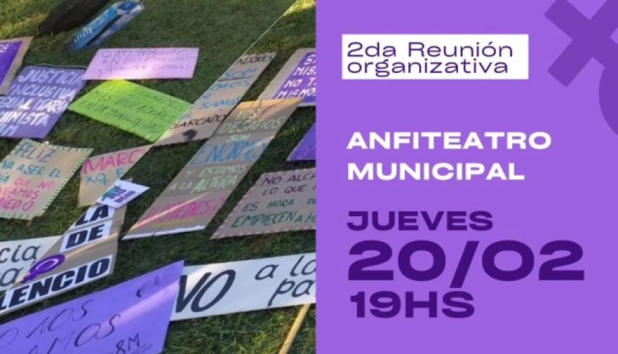 Convoca a la segunda reunión organizativa camino al 8M en Pueblo Esther