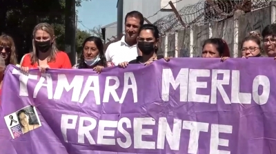 Mural en memoria de Tamara Merlo