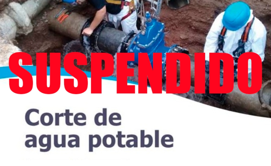 Se suspendió el corte de agua programado en V.G.Gálvez