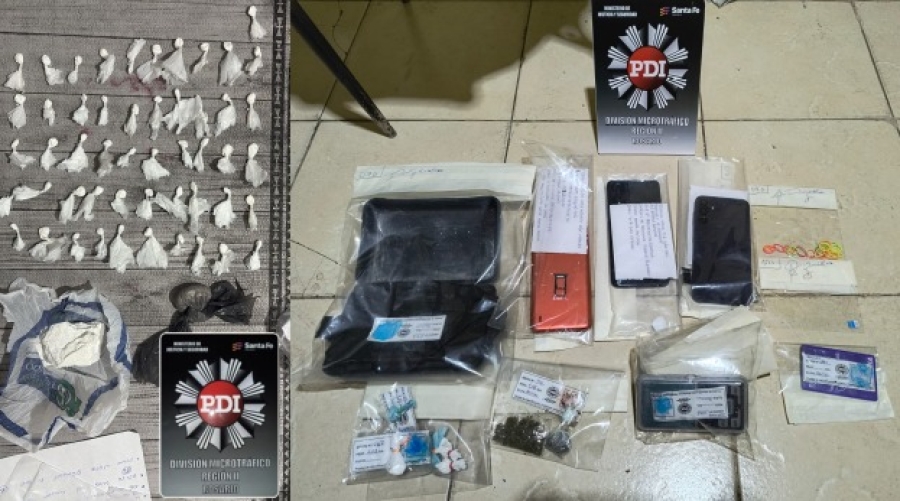 Cuatro allanamientos y un detenido en V.G.Gálvez por comercialización de estupefacientes