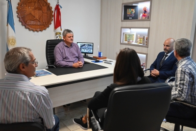 Ricci y Brilloni reunidos en la Municipalidad por seguridad