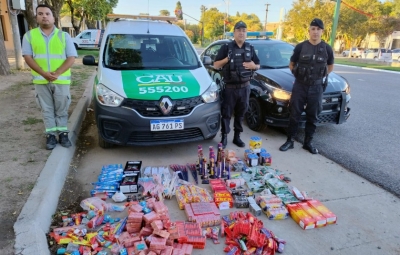 17 remisiones por alcoholemia y más de $1.000.000  de secuestro de pirotecnia en P. Esther