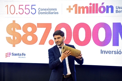 Anuncian  inversión histórica para el servicio de agua y cloacas