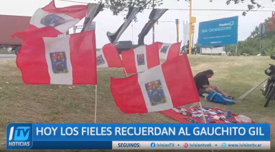 Villa Gobernador Gálvez: fieles del Gauchito Gil celebraron un nuevo 8 de enero