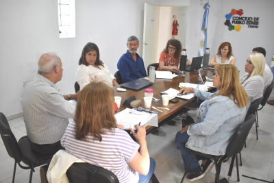 Concejo de Pueblo Esther: ediles recibieron a CLESAPE y a la Vecinal Oroño