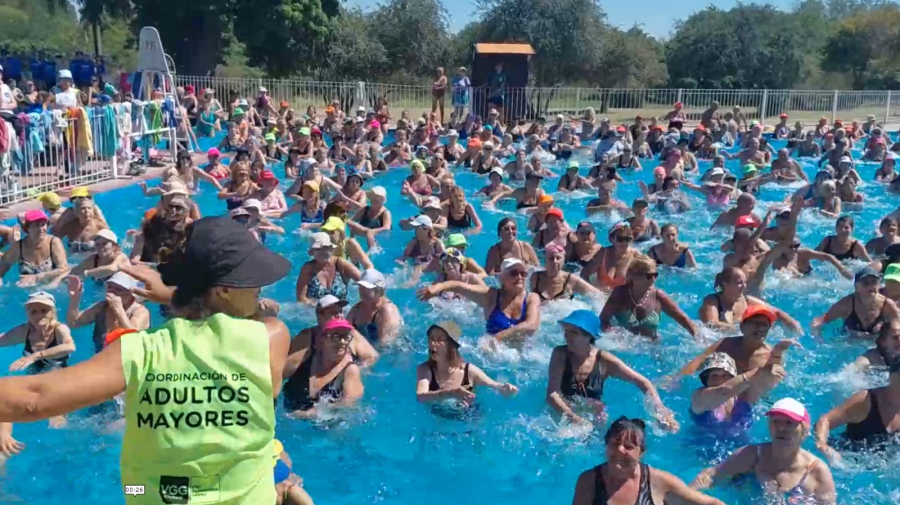 V.G.Gálvez reunió a más de 600 adultos mayores en un gran encuentro recreativo en el Parque Regional
