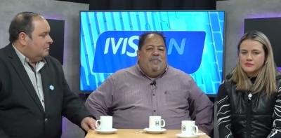 Gustavo Canal y Daniela Bermúdez, precadidatos a intendente y concejal en Villa Gobernador Gálvez, visitaron Ivisión Noticias