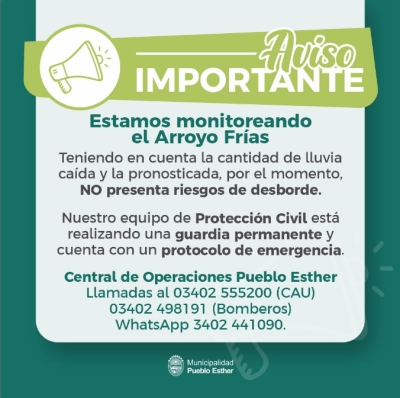 ¿Cómo está tratando el temporal a Pueblo Esther?