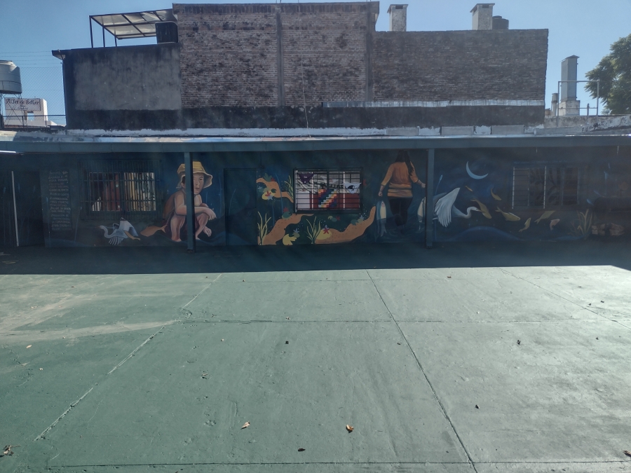 Mural por el dia mundial del agua