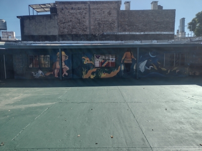 Mural por el dia mundial del agua