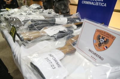 Brilloni brindó detalles sobre armas incautadas en operativos policiales