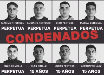 Perpetua para 5 de los rugbiers y 15 años para los 3 rugbiers restantes