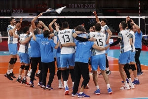 Argentina y una histórica victoria ante Italia en Voley
