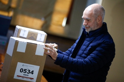 Horacio Rodríguez Larreta luego de su voto pidio que "se expresen y vayan a votar"