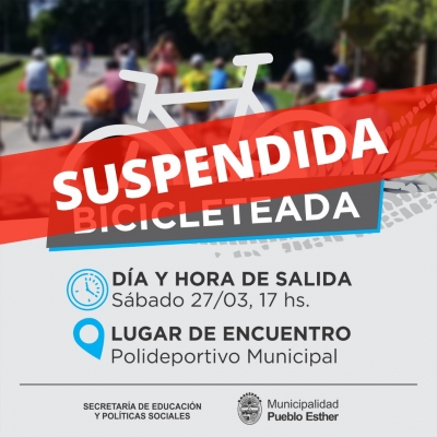 Bicicleteada suspendida