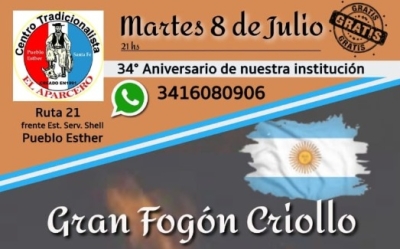 El Aparcero celebra 34 años y recibe el Día de la Patria con música, tradición y arte