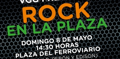 Este domingo se realizará el festival "Rock en la Plaza"