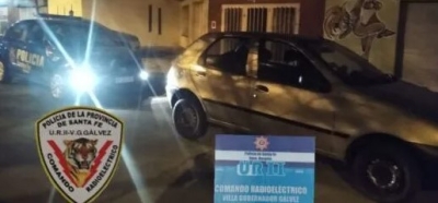 Recuperan en V. G. Gálvez auto robado en Rosario