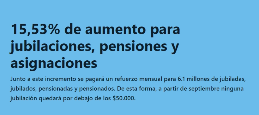 Como se aplican los aumentos en la jubilaciones