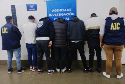 La AIC detuvo al Paisa y cuatro jóvenes más por balaceras a Instituciones Públicas