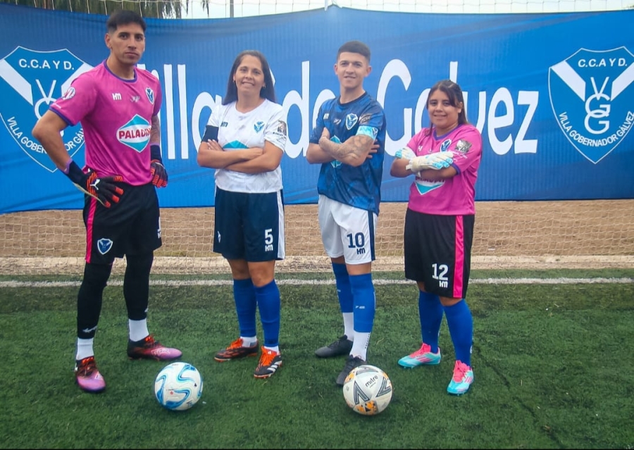 El Club Villa Gobernador Gálvez presentó su nueva indumentaria para las primeras divisiones