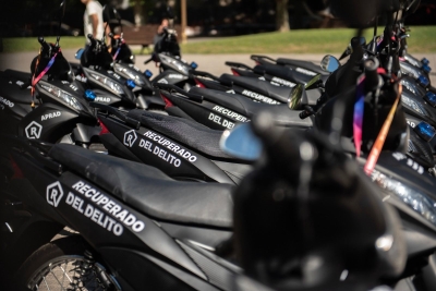 El municipio de Pueblo Esther incorporó una motocicleta recuperada del delito