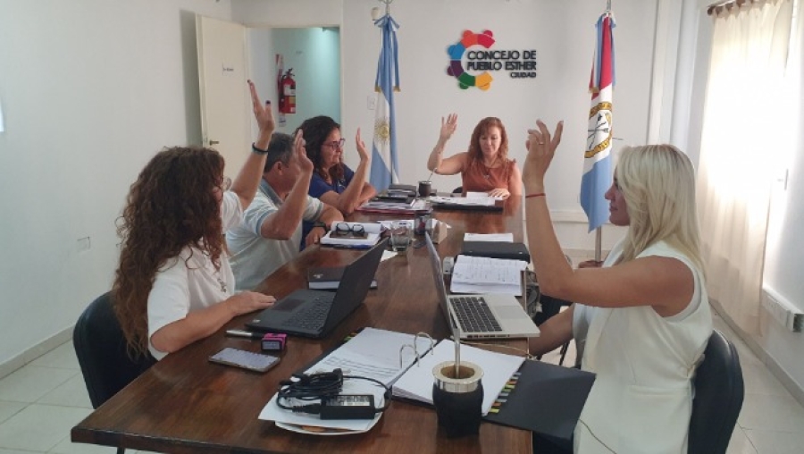 El Concejo de Pueblo Esther realizó Labor Parlamentaria y la Sesión Ordinaria N° 94