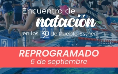 Pueblo Esther: reprograman el Encuentro de Natación por los festejos de los 130 años