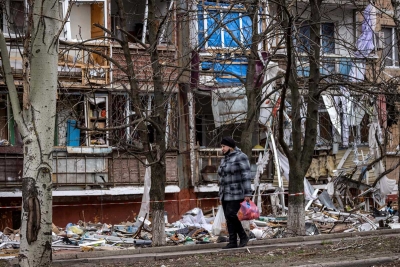Bombardeos rusos en Kramatorsk
