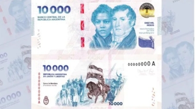 ¿Cómo saber si el billete de 10.000 pesos es verdadero o falso?