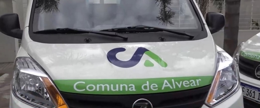 Tres nuevos vehículos llegaron a Alvear para obras públicas
