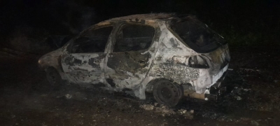 INCENDIO DE VEHÍCULO EN CAMINO ALMIRANTE BROWN