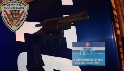 Secuestran de arma de fuego