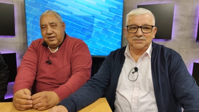 Jorge Stange y Andrés Benitez, precandidatos a intendente y concejal en V.G.G, visitaron Ivisión Noticias