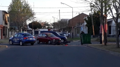 Accidente de tránsito en Mosconi y Falucho