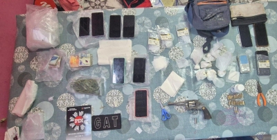 La PDI realizó tres allanamientos en V.G.Gálvez y detuvo a un joven 242 gramos de drogas