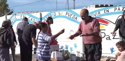 Pintan murales pidiendo "seguridad" en V. G. Gálvez