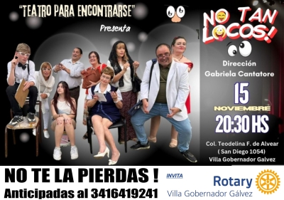 “No Tan Locos”: el grupo Teatro para Encontrarse estrena una comedia con humor y reflexión