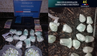 Allanamientos y detenidos por drogas en Rosario y la Región