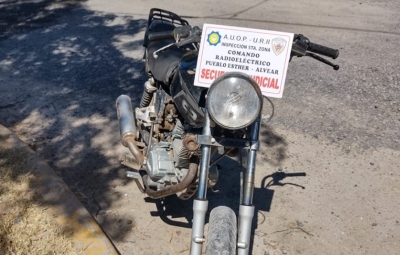 Menor de edad en motocicleta con captura en Pueblo Esther