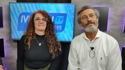 Juan Carlos Singereisky y Carina Cappeletti, precandidatos a intendente y concejal de Pueblo Esther, visitaron Ivisión Noticias