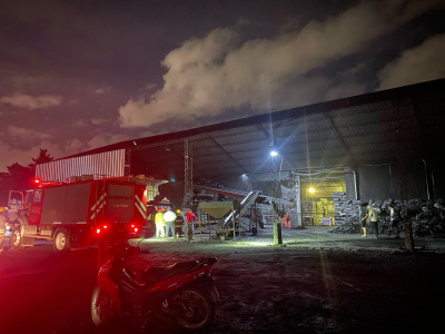Incendio en una empresa del Parque Industrial de Alvear